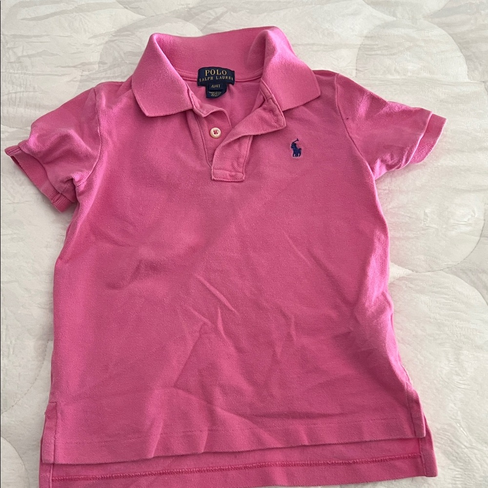 Ralph Lauren Kids Polo Shirt in Vivid Pink